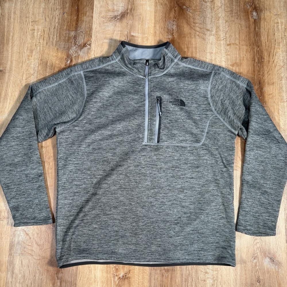 The North Face 1/4 Zip Mens Large Softshell Fleece Pullover Sweater Sweatshirt